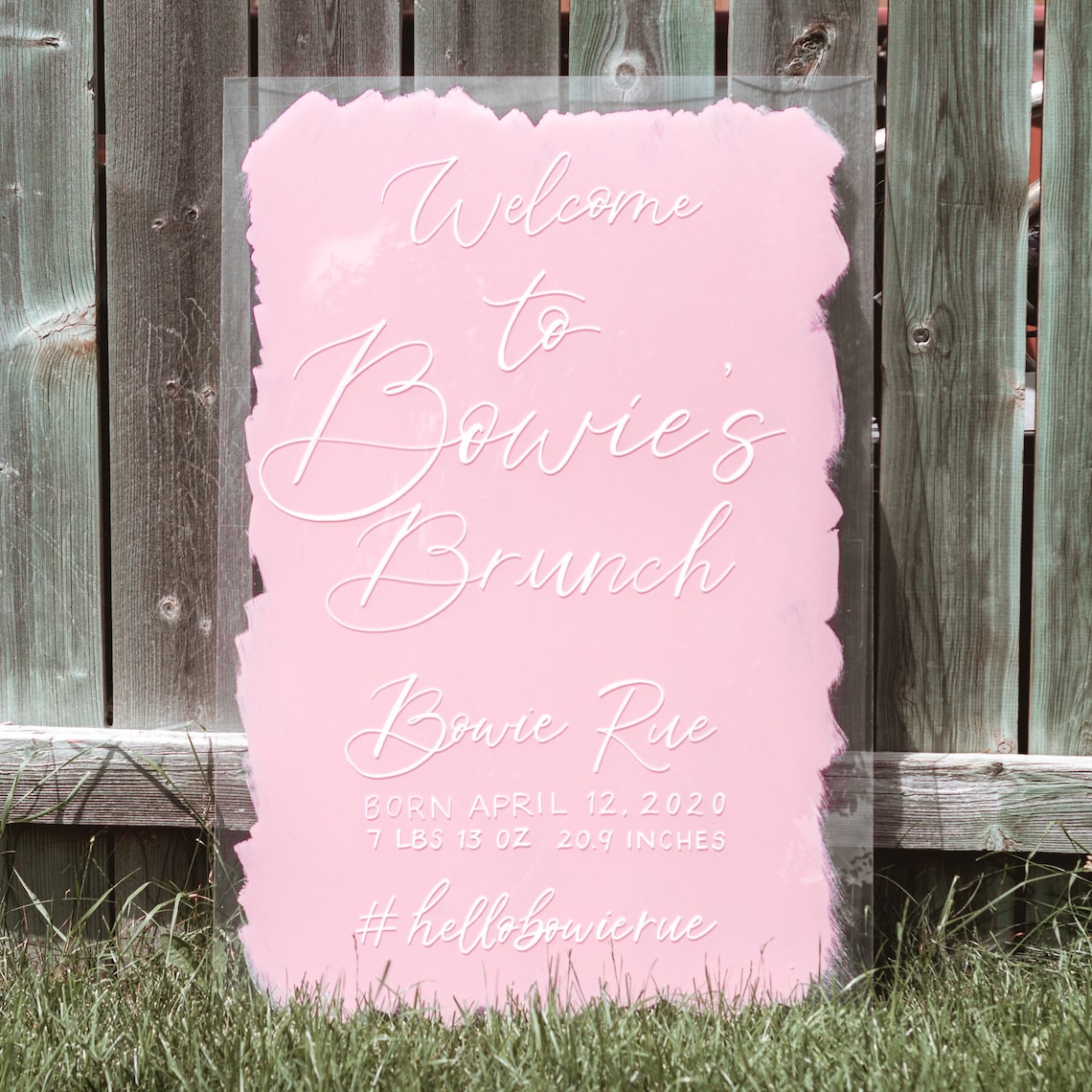 Baby Shower Acrylic Sign Sign for Baby Shower Etsy