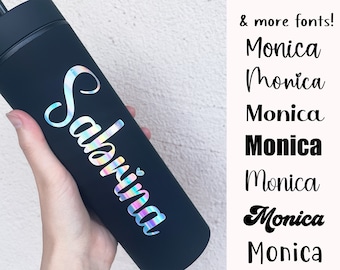 name stickers for water bottles, vinyl name sticker decal, custom decal for tumbler, laptop, personalized gift, kids labels