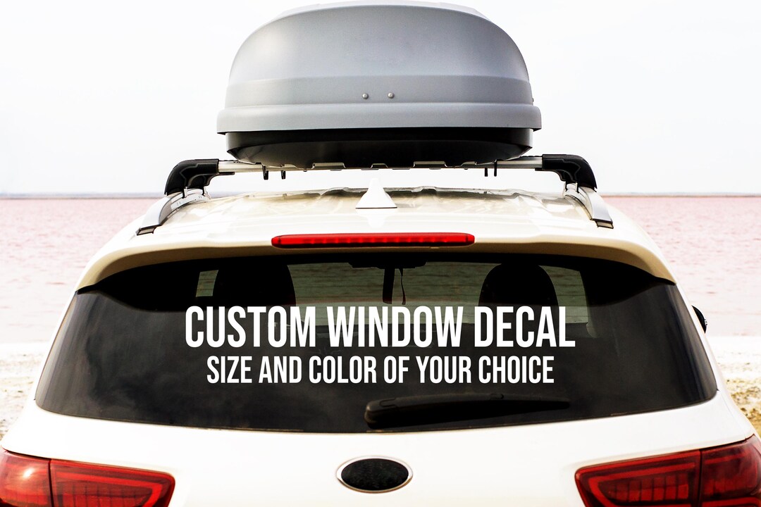 Car Window Vinyl Decal, Vinyl Lettering for Car or Truck, Your Logo ...