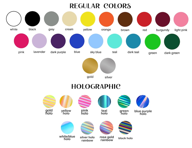 stars variety holographic vinyl decals, stars vinyl stickers for car, tumbler, cups, laptop Bild 3