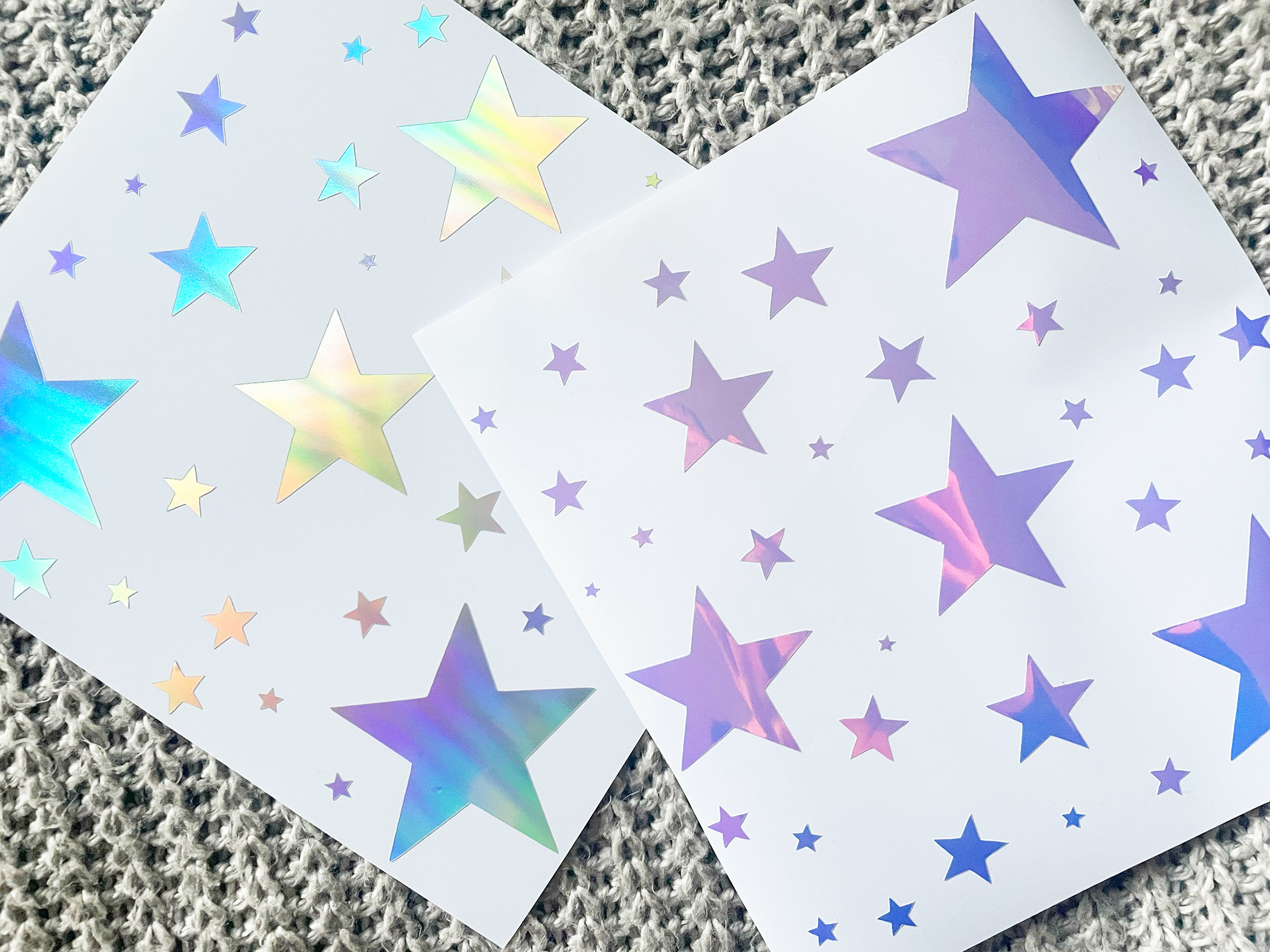 Virtual Star Sticker Stars Variety Holographic Vinyl Decals, Stars Vinyl Stickers for Car ...