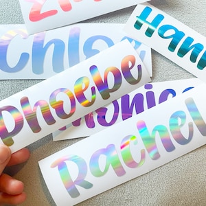 personalized name sticker for tumbler, vinyl decal for laptop, name labels, custom tumbler name decal