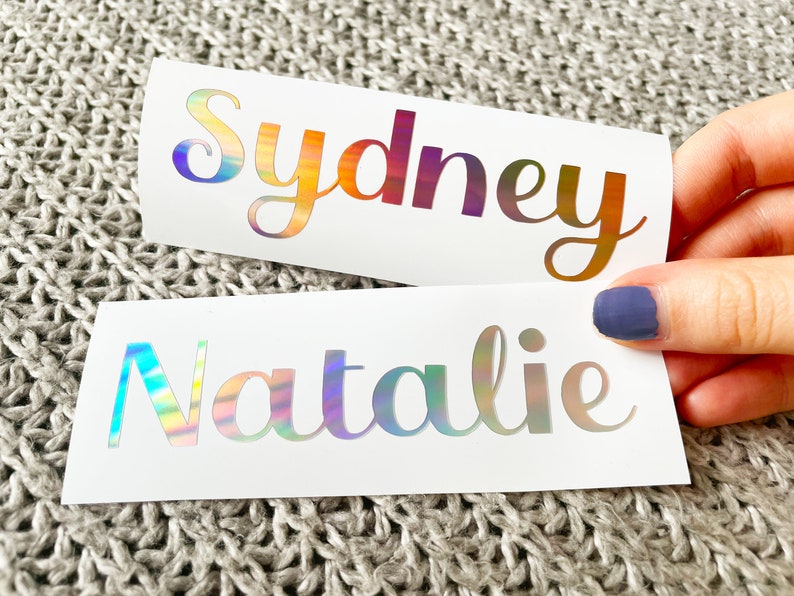 name stickers for water bottles, vinyl name sticker decal, custom decal for tumbler, laptop, personalized gift, kids labels image 5