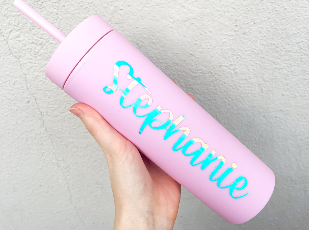 Name Decal for Water Bottle, Custom Name Vinyl Decal, Name Sticker for ...