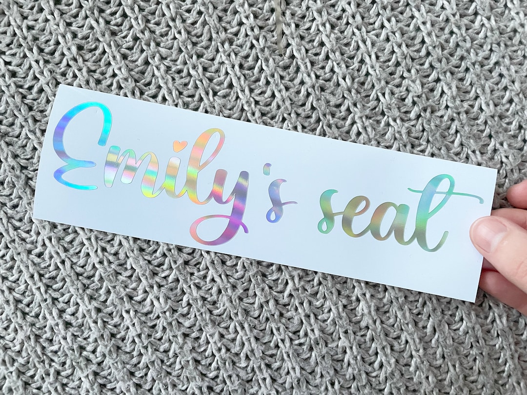 Name Seat Sticker for Car, Seat Name Car Decal, Gift for Her, Custom