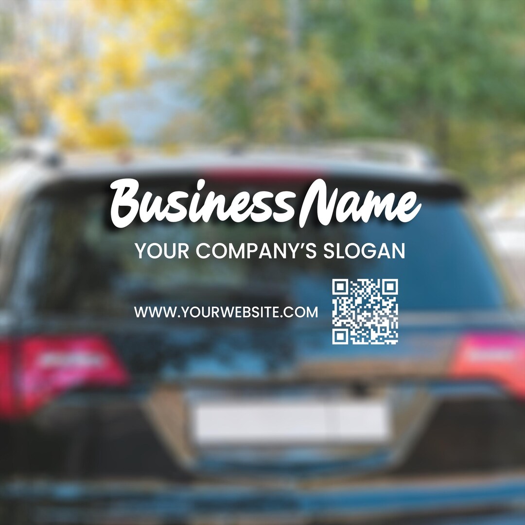 Custom Back Window Decals for Your Business, Car Rear Window Sticker ...