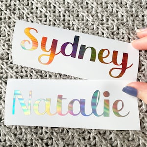 Name decal for water bottle, tumbler, laptop, car window, custom name sticker