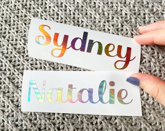 Name decal for water bottle, tumbler, laptop, car window, custom name sticker