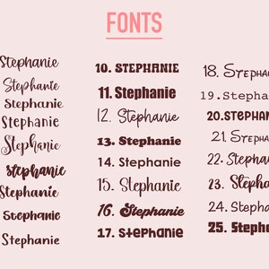 custom water bottle vinyl stickers, custom name stickers, vinyl decal, name decal, name label image 3