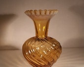 Fenton Cameo Opalescent Swirl Flower Vase