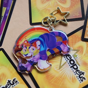 RAINBOW KOUGRA | Neopets inspired - Acrylic Holographic Keychain