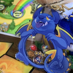 HUNGRY SKEITH Neopets inspired Acrylic Shaker Keychain image 3