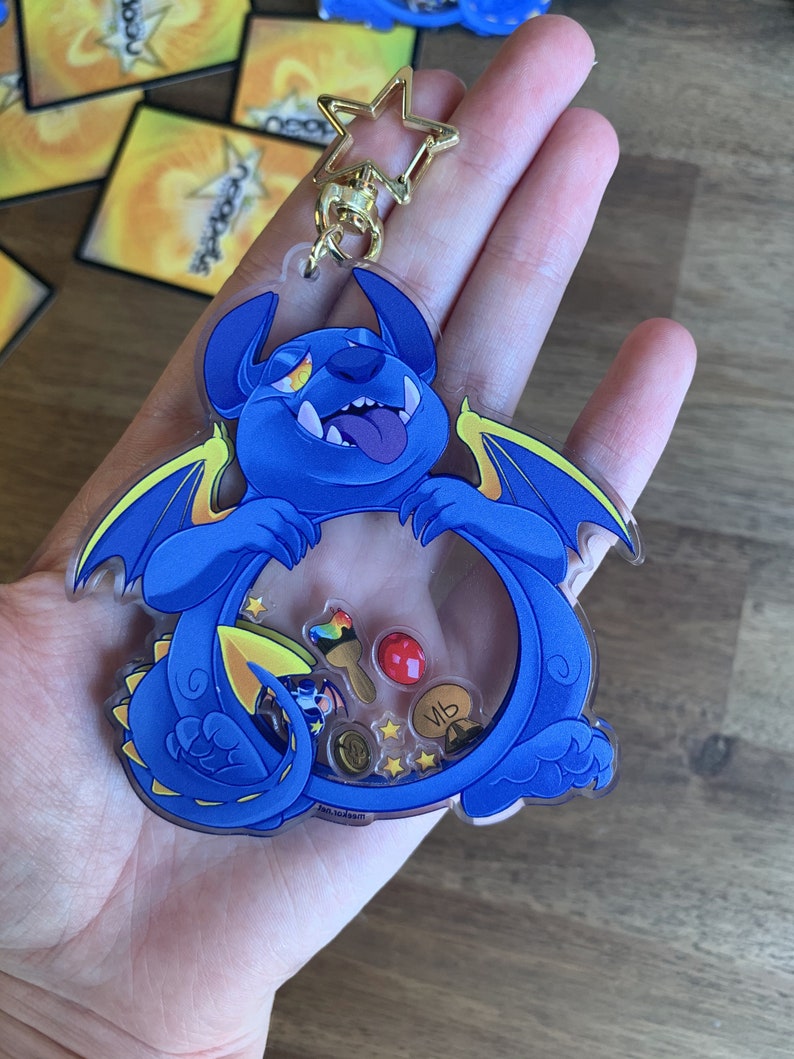 HUNGRY SKEITH Neopets inspired Acrylic Shaker Keychain image 7