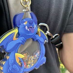 HUNGRY SKEITH Neopets inspired Acrylic Shaker Keychain image 4