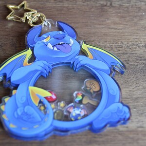 HUNGRY SKEITH Neopets inspired Acrylic Shaker Keychain image 5