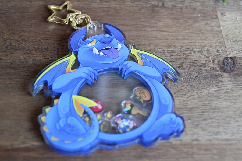 HUNGRY SKEITH Neopets inspired Acrylic Shaker Keychain image 5