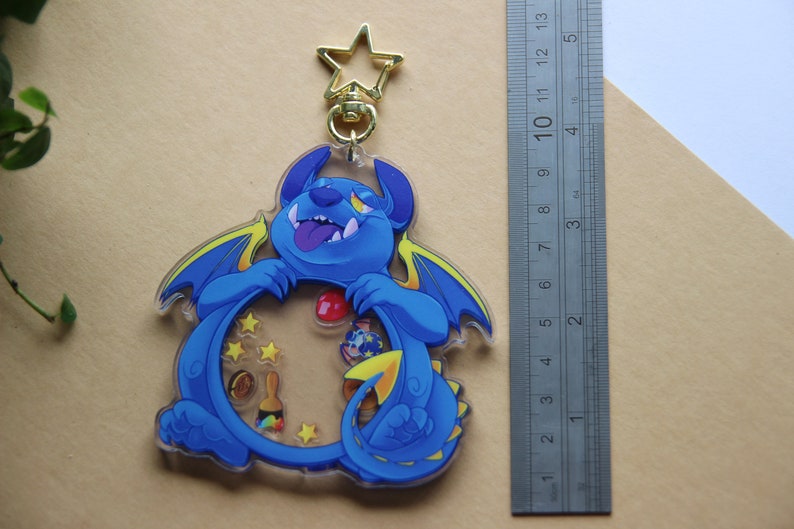 HUNGRY SKEITH Neopets inspired Acrylic Shaker Keychain image 8