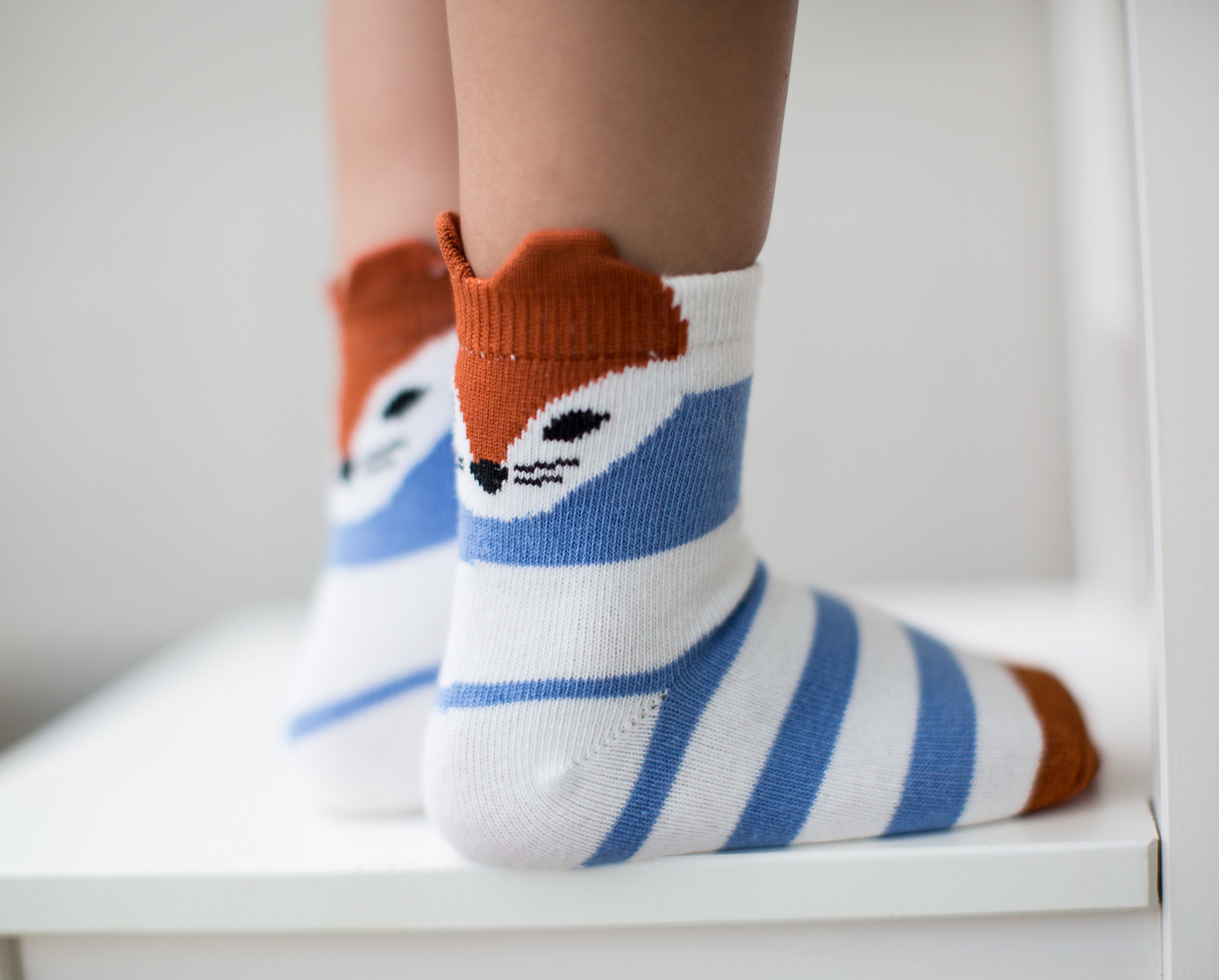 Happy Socks FOX SOCK – Lustige Fuchs-Socken Aus Weicher Baumwolle, Mit Verstärkter Ferse