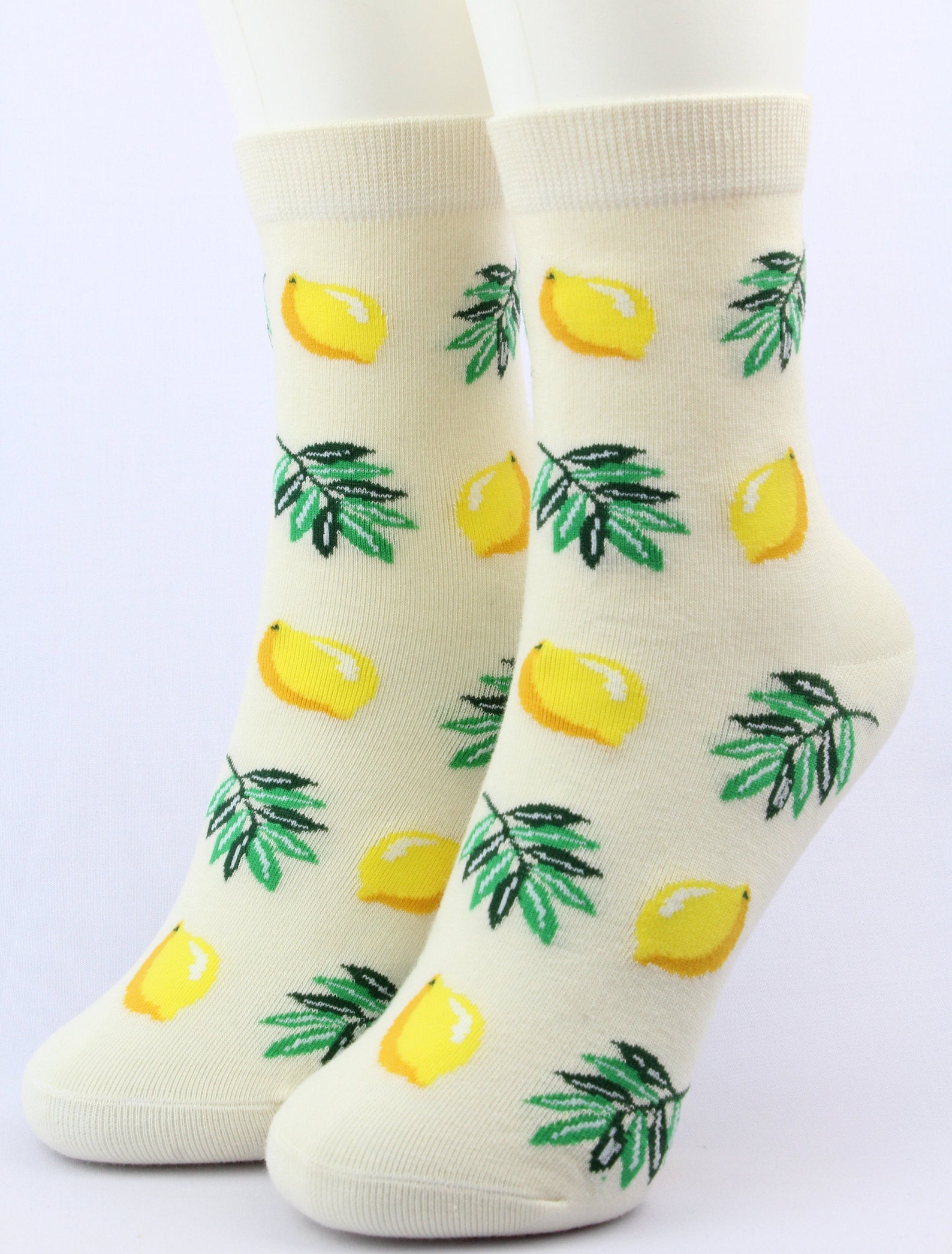 Yellow Lemon Women Socks Etsy