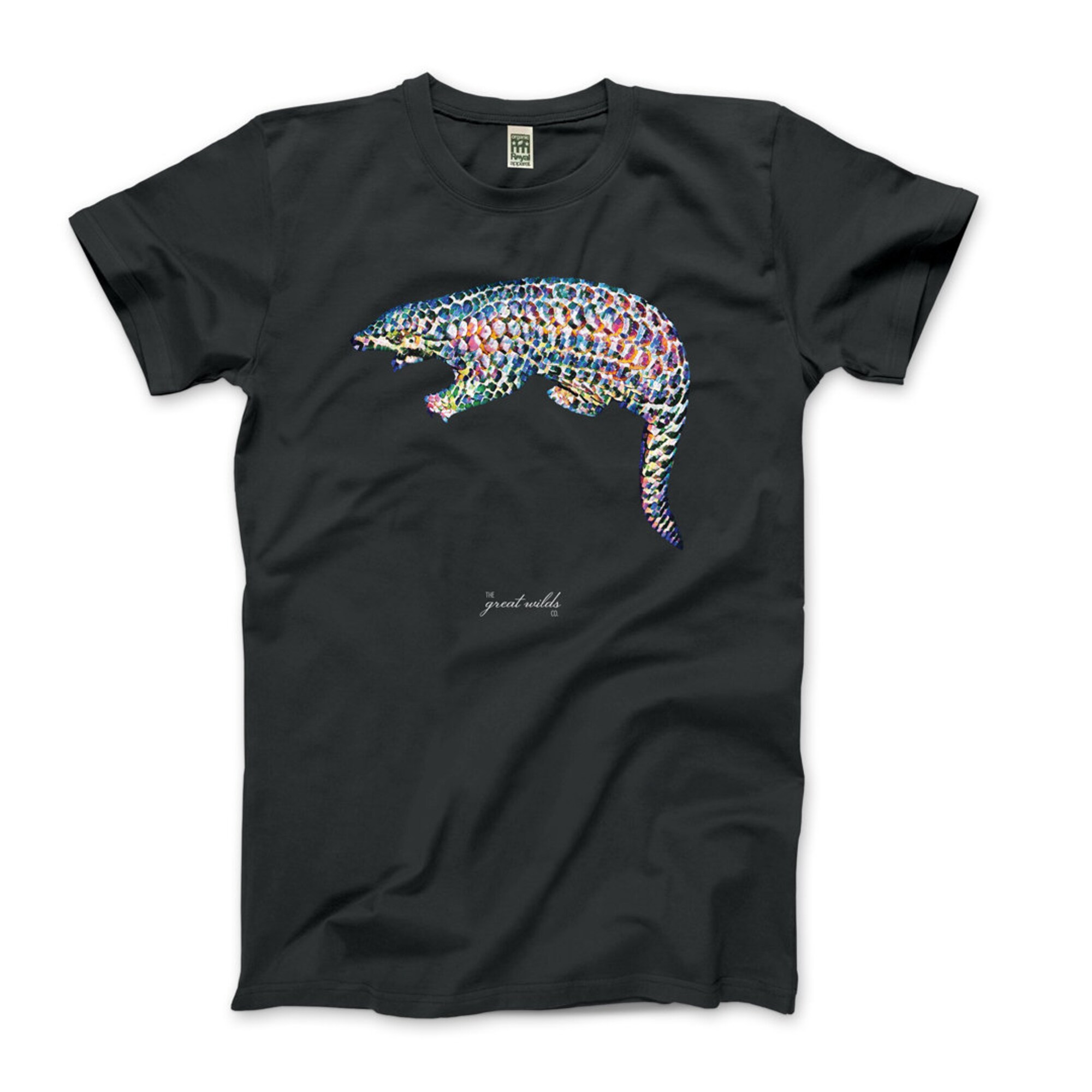 Discover Colorful Pangolin Organic Cotton Unisex T-Shirts