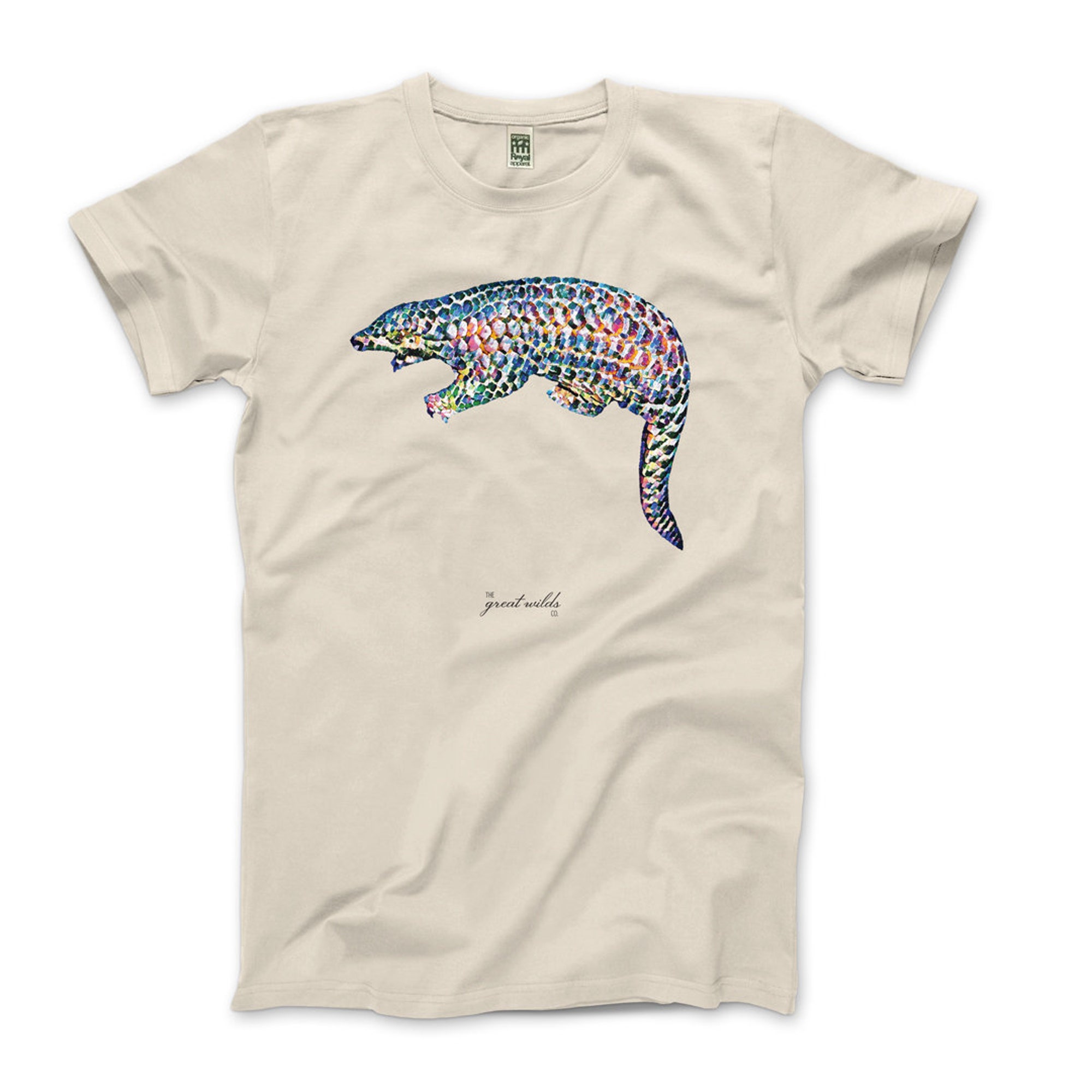 Discover Colorful Pangolin Organic Cotton Unisex T-Shirts