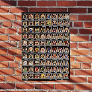 8-bit GI JOE CARDBACK 11&quot; x 17&quot; Poster Print Pixel Art 80s Cartoons Cobra Commander Snake Eyes