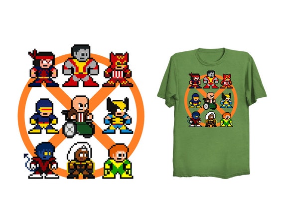 Marvel X-Men I Am Retro Night Crawler Mens Red T-Shirt