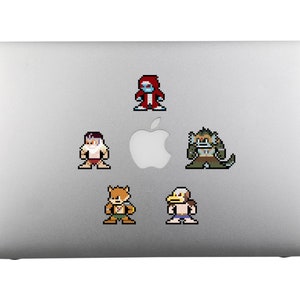 Naklejki winylowe 8bit, THUNDERCAT VILLAINS, Zestaw 5, Pixel Art, Arkusz naklejek, Na laptopy, Naklejki Pixel Art, Bajki z lat 80., Zabawki z lat 80.