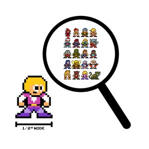 8bit Micro Decals, MOTU HEROIC WARRIORS, Zestaw 20, Pixel Art, Do telefonów komórkowych, Do laptopów, Bajki z lat 80., Naklejki Motu, Naklejki winylowe