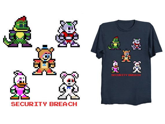 Five Nights At Freddys T-Shirt Comic Vintage FNAF Game