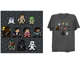 Star Heroes STRIKE BACK 8-Bit T-Shirt Retro 8bit