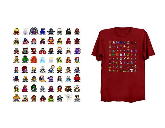 retro superhero t shirts