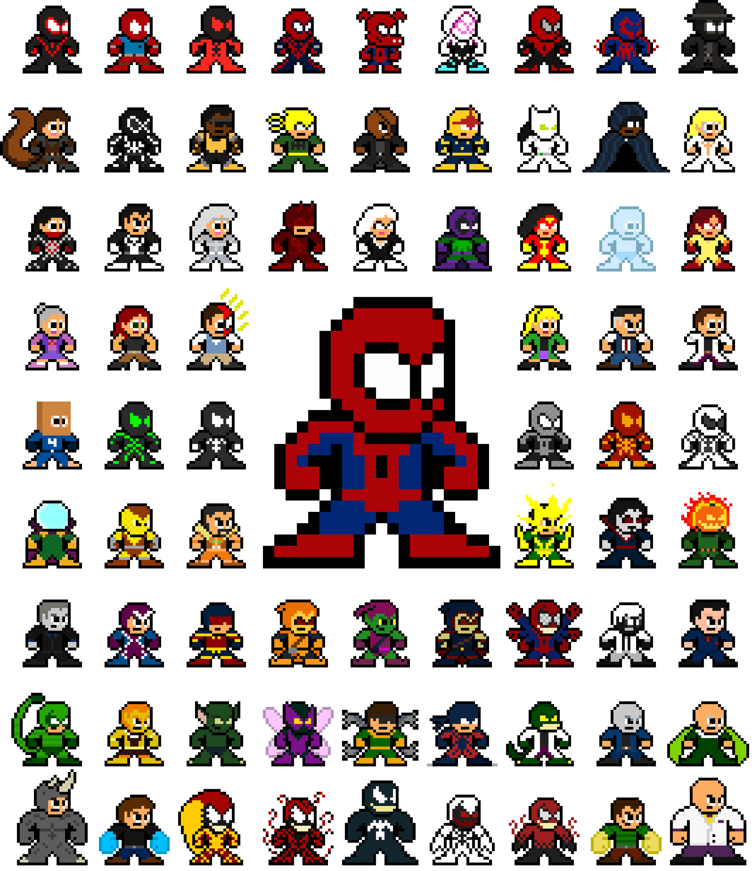 8-bit SPIDER-MAN 72 Friends & Foes T-shirt Retro Style Shirt - Etsy