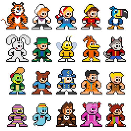 8-bit MARVELOUS MUTANT VILLAINS Master Set Vinyl Decal Stickers