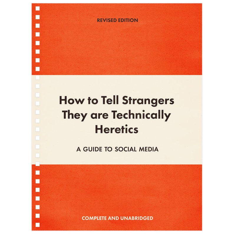 How To Tell Strangers They Are Technically Heretics Spiral Etsy