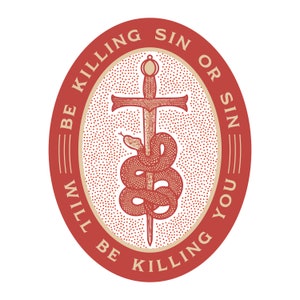 Be Killing Sin Bubble-free stickers