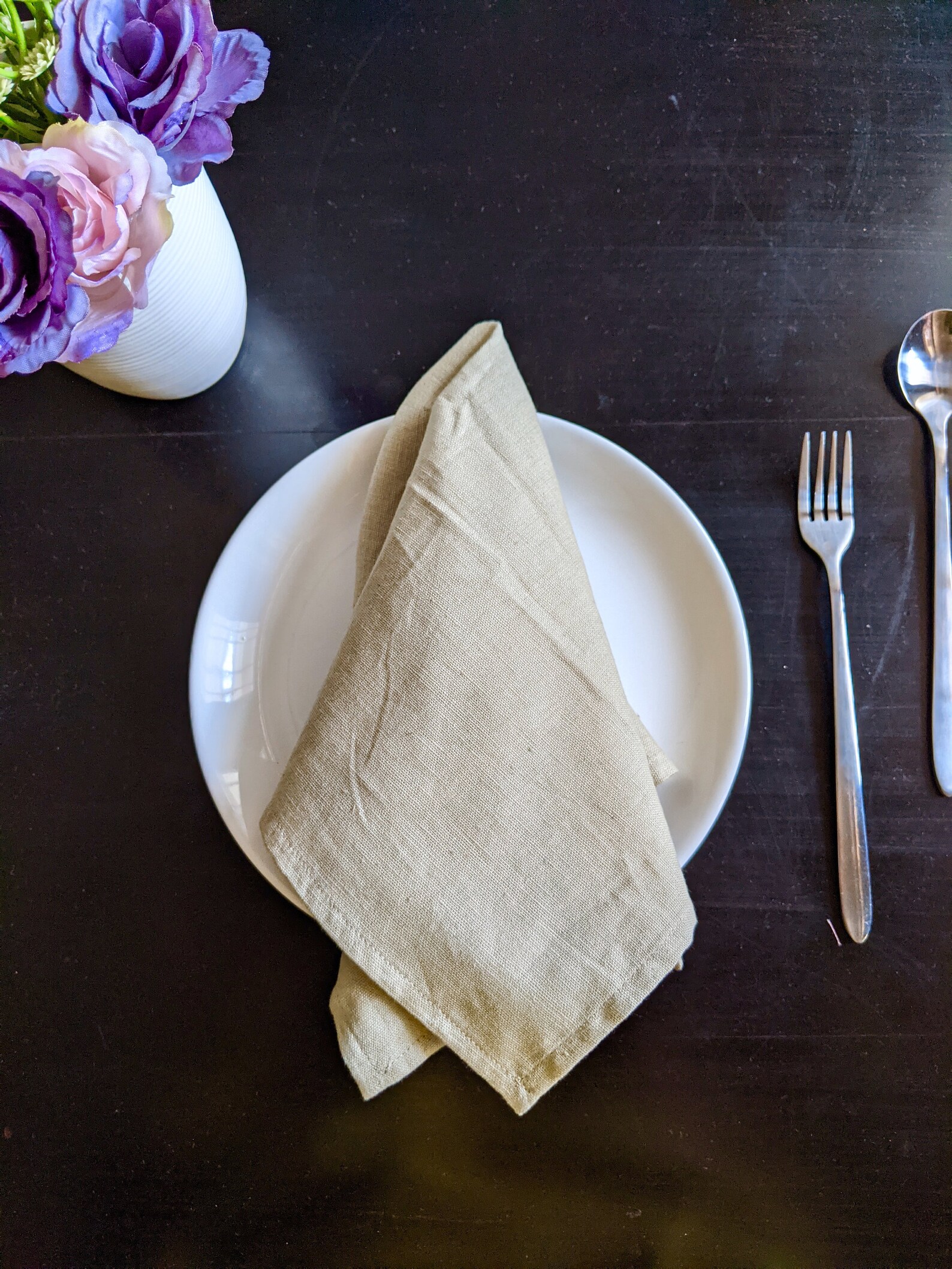 Sage Green Linen Napkins Set Set of Napkins Wedding Cloth Etsy UK