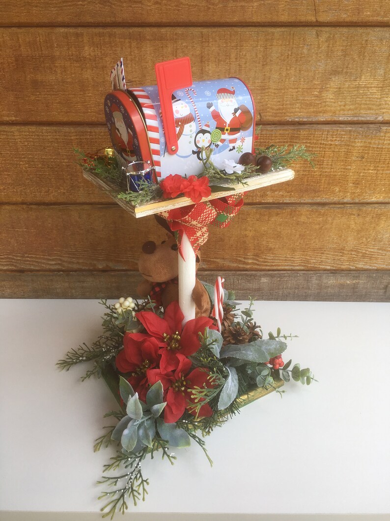 Christmas mail box decorations mailbox swag floral Etsy