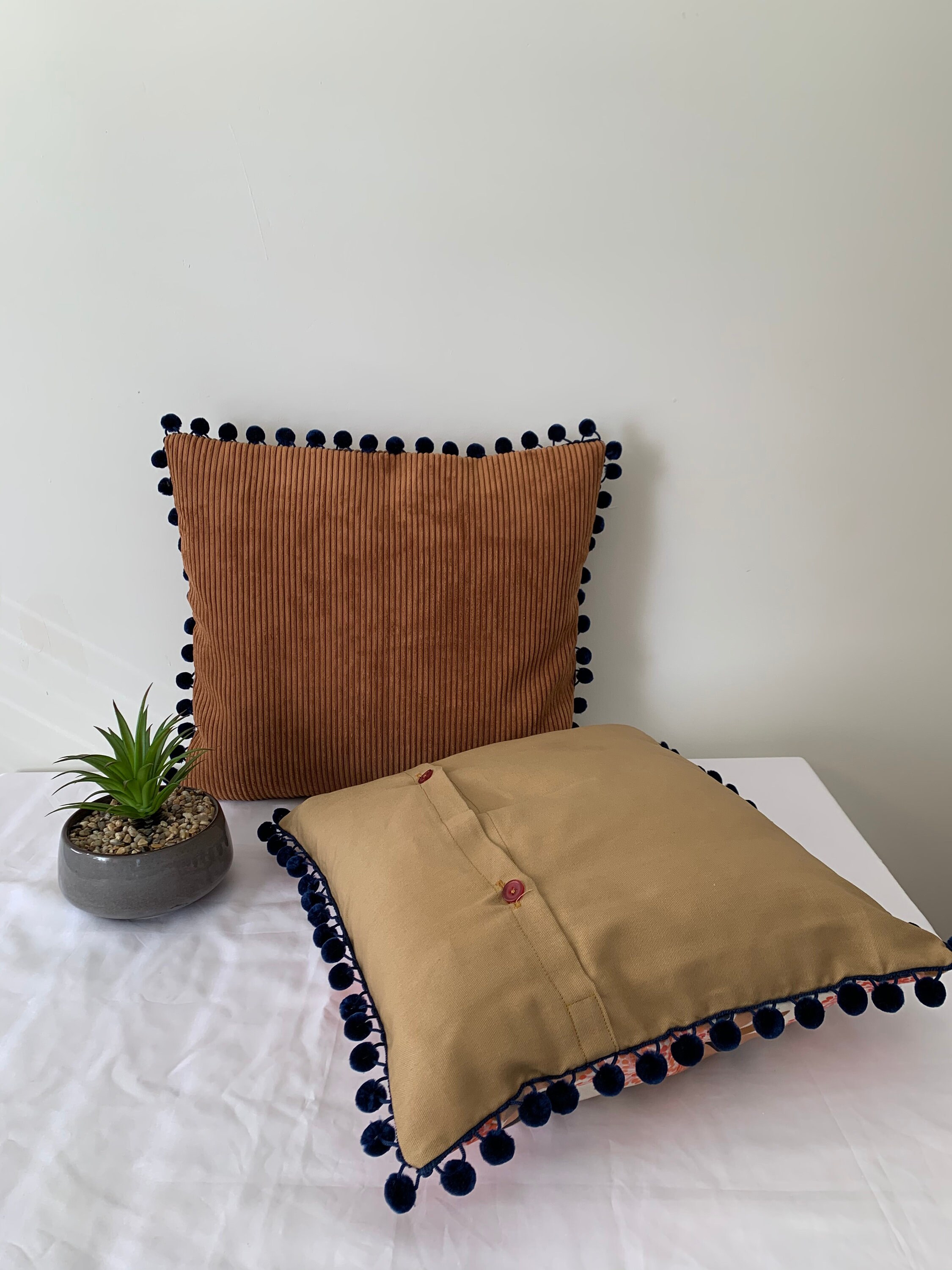 Brown Corduroy Pillow Case Cover Etsy
