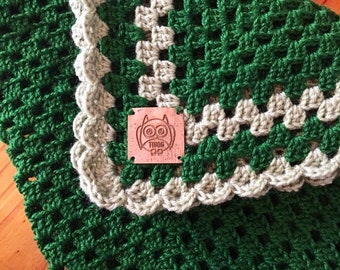 Emerald Isle Crocheted Baby Blanket