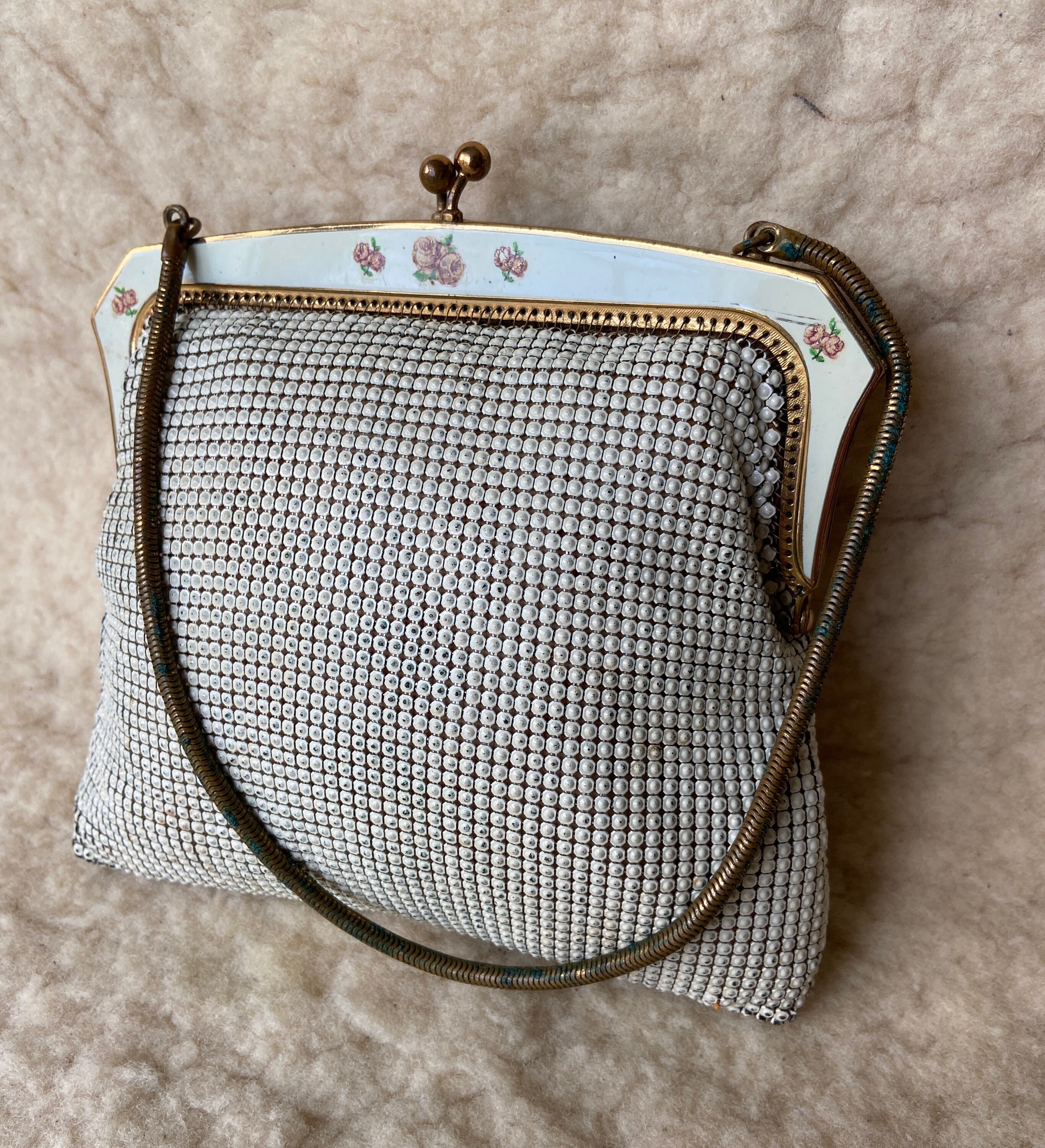 Vintage OROTON Clutch Handbag With Rose Decals Etsy