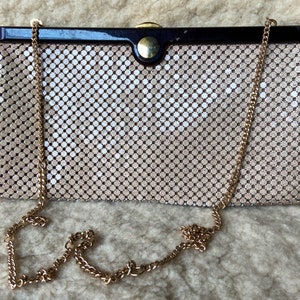 Rare Flecked Bone Vintage Australian GLOMESH Clutch Handbag