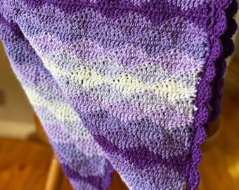 Magic Eye Crocheted Baby Blanket