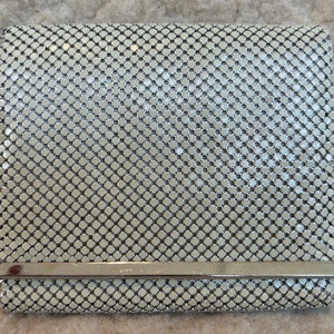 Vintage Cream Metal Mesh Wallet