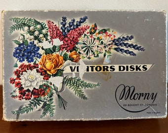 Vintage Morny Visitor Disks Soap Box - BOX ONLY