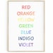 Girls Rainbow Printable Instant Download Vertical Rainbow - Etsy