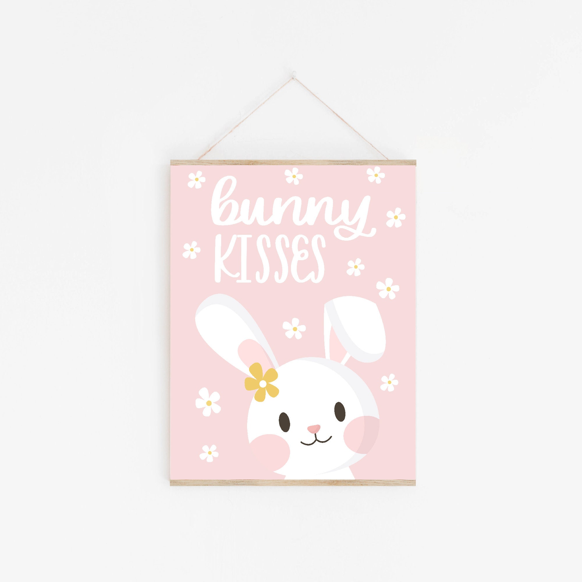 Bunny Kisses Printable Easter Decor Easter Wall Art Easter - Etsy UK