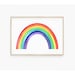 Rainbow Printable Instant Download, Bright Watercolor Rainbow Print ...