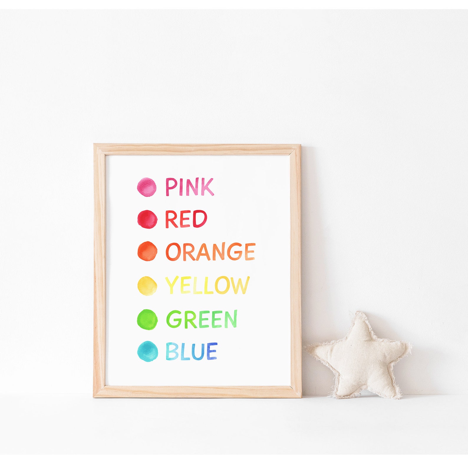 Educational Prints for Kids Colors Printable Learn Colors Etsy