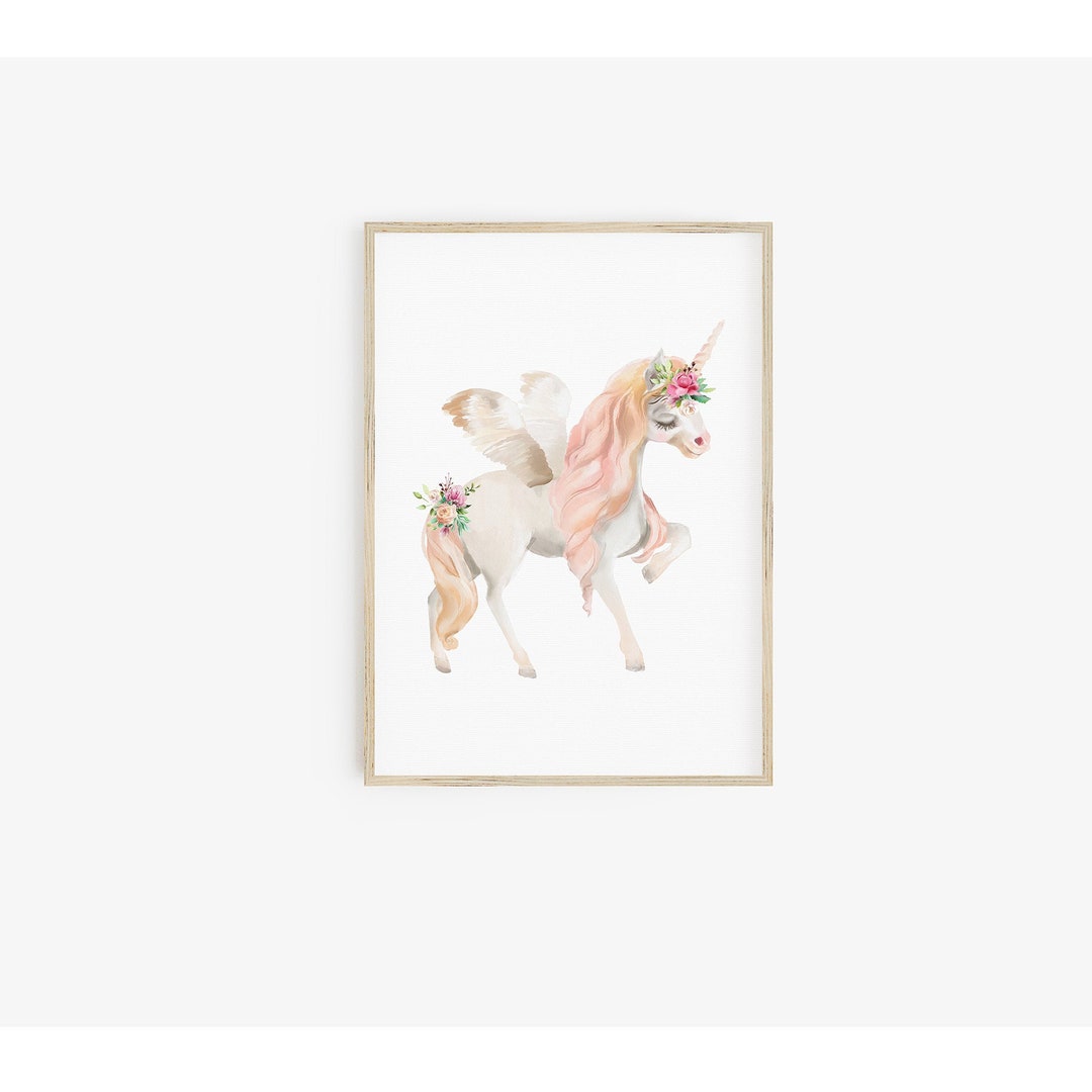 Unicorn Print - Instant Download, Unicorn Printable, Large Unicorn ...